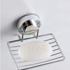 Wall Mounted Vacuum Suction Cup Soap Dish Self Draining Bathroom Sponge Holder  for Kitchen Sink