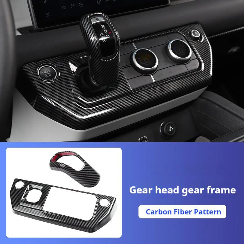 

For Land Rover Defender 90 110 130 2020-24 Center Console Gears Air Conditioning Mode Frame Cover Trim Stickers Car Accessories
