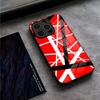 Eddie Van Halen Graphic Guitar Phone Case For IPhone 17 Pro Max 15 Pro 14 12 11 13 Mini X XR XS 16 Plus SE Glass Cover