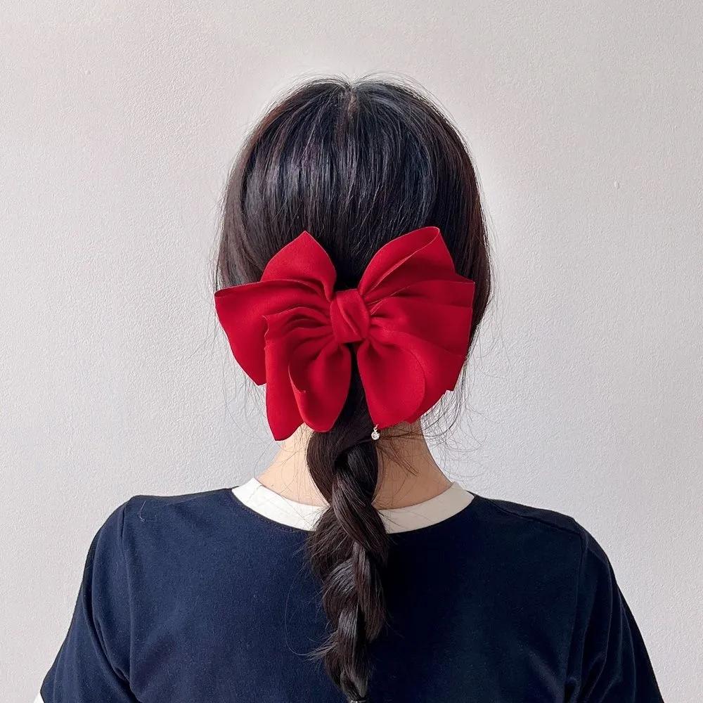 Updo Hairpin Long Hair Hairpin Angel Shushu Layered Cubic Automatic Hairpin Red