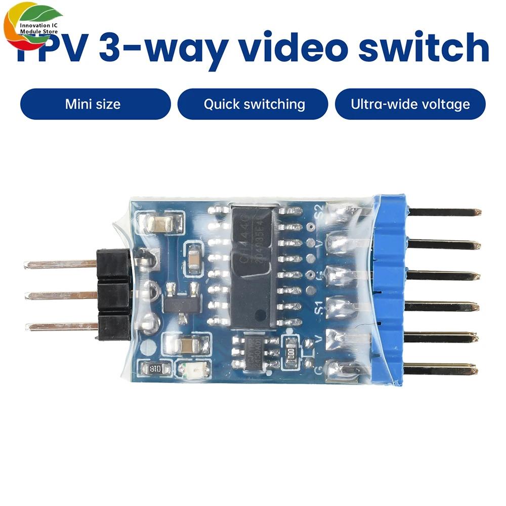 DC 5-12V 2-channel/3-channel Video Switcher Video Switch Module for FPV Crossover Camera PWM Control Signal