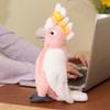 Plushie for Bedroom Decor Cute Parrot Plush Toy, Soft Stuffed Animal Kids, Pink Realistic Bird Doll with Fluffy Fabric And Home Decoration Toy