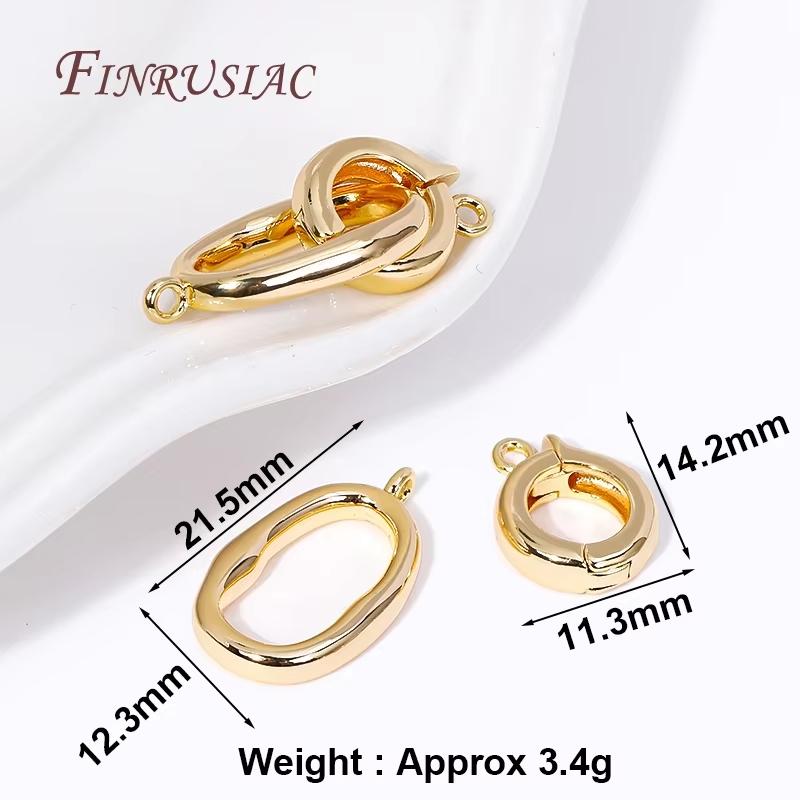 3 Styles 18K Gold Plated Multi-row Pearl Clasps For Necklaces Making,Bracelets Clasp Connectors For Jewelry DIY Accessories