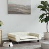 Dog Bed Cream 70 X 48 X 22 Cm Velvet