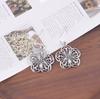 New Style Earrings, Retro Hollow Floral Pattern, Ancient Style, High-end Jewelry for Women