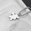 Heart Puzzle Matching Pendant Necklaces Functional Heart Puzzle Necklaces Unique Pendant Neck Chain Accessory for Couple