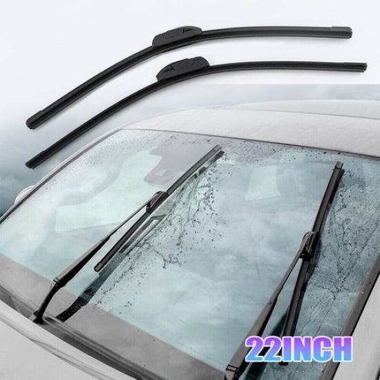 Fit For 2009-2020 Ford F150 F-150 Windshield Wiper Blades J-HOOK Hybrid Silicone