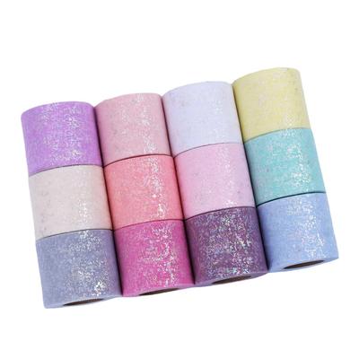 Taśma 6cm*25 jardów do DIY Ręcznie robione Kokardy i Dekoracje Ślubne Materiały na Imprezę Baby Shower Spódniczka Tutu