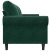 Vidaxl Sofa 3-Osobowa, Ciemnozielony, 180 Cm, Obita Aksamitem