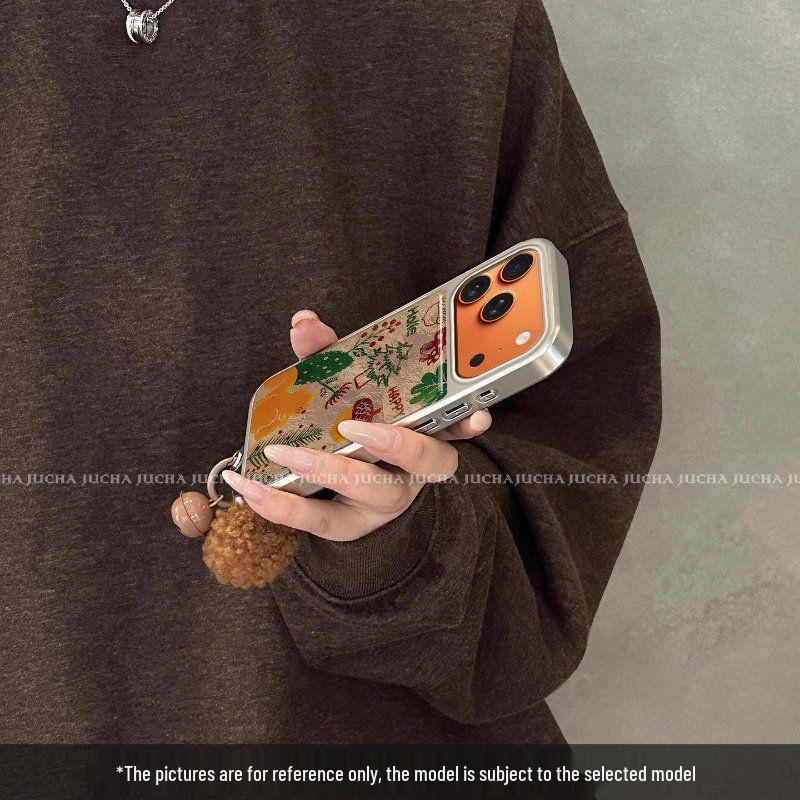 Lux Niche Doodle Squirrel iPhone Case for 16/15/14 Pro