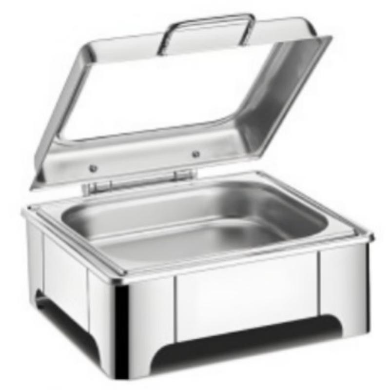 ZISIZ Square Stainless Steel Buffet Food Warmer