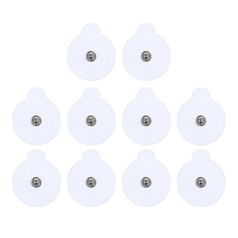2 Stück 4 cm runde TENS-Gerät-Elektrodenpads für EMS-Muskelstimulator-Elektrotherapie Selbstklebende Pads Ersatz Wiederverwendbar