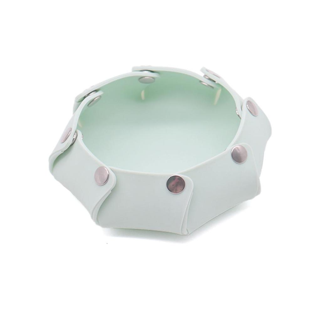 Anti-Tip Silicone Dog Bowl: Portable Outdoor Pet Feeding and Water Bowl