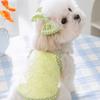 Breathable Summer Puppy Clothes Heart-shaped Print Pet Costume Sweet Cute Dog Vest  Spring Season
