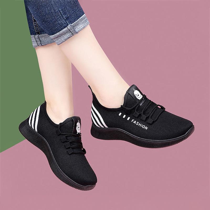 fashion Women's Shoes Sneakers Autumn Breathable Mesh Platform Sneakers Womens Running Shoes Fashion Outdoor Casual Shoes Tenis Feminino