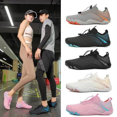 Sapatos Aquáticos Multiuso Plus Size para Casais: Ideal para Praia, Vadiagem, Pesca, Surf, Natação, Fitness Indoor e Ciclismo Outdoor.