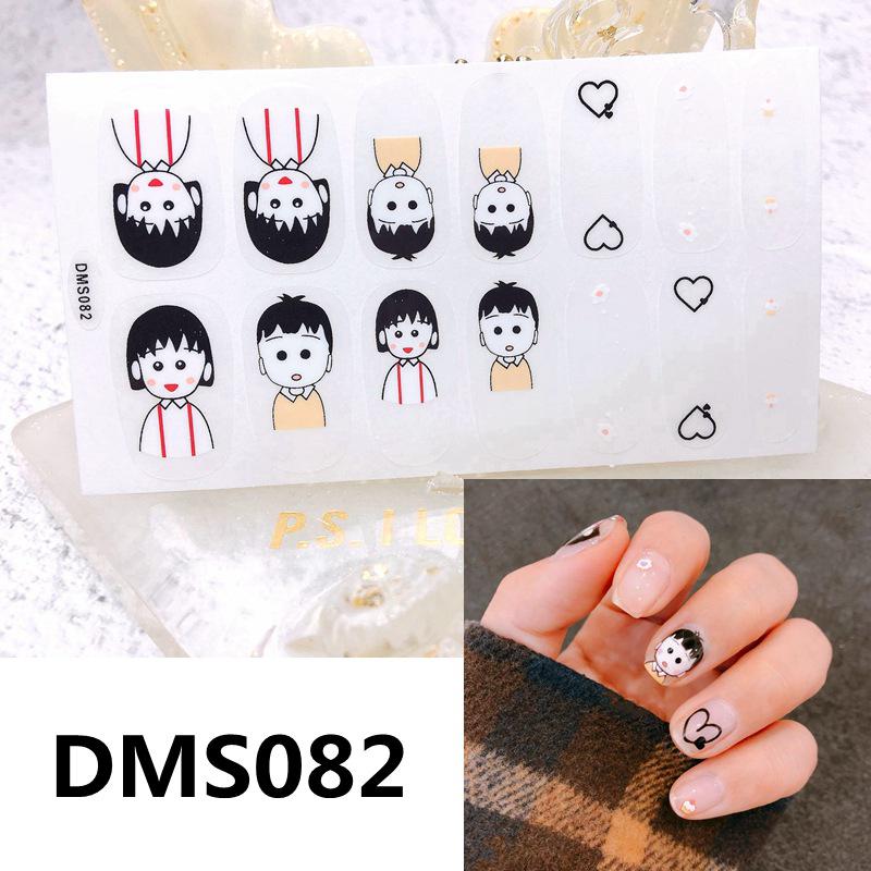 New Adorable Cartoon Expression Nail Stickers - Fun, Cute, No-Bake Design