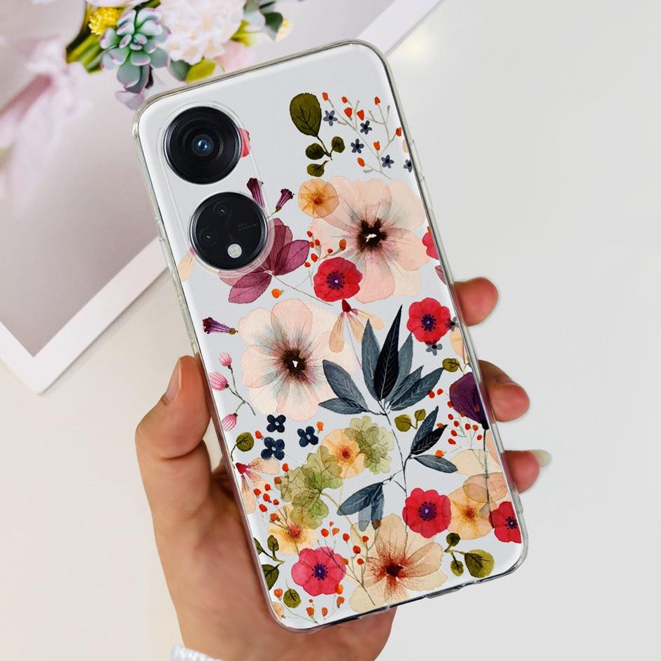 6.43" For OPPO Reno8 T 4G Case Soft Silicone Cover Cute Fashion Printed Bumper Funda For OPPO Reno 8T CPH2481 Coque Reno8T Cover