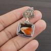 Natural Wooden Jasper Gemstone 925 Sterling Silver Jewelry  Pendant 1.57" AJP-2207