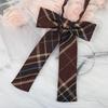 Jk Free Coffee Small Tie Necktie Female College Style Lazy Japanese Plaid Uniform Shirt Ins Student Bow Tie