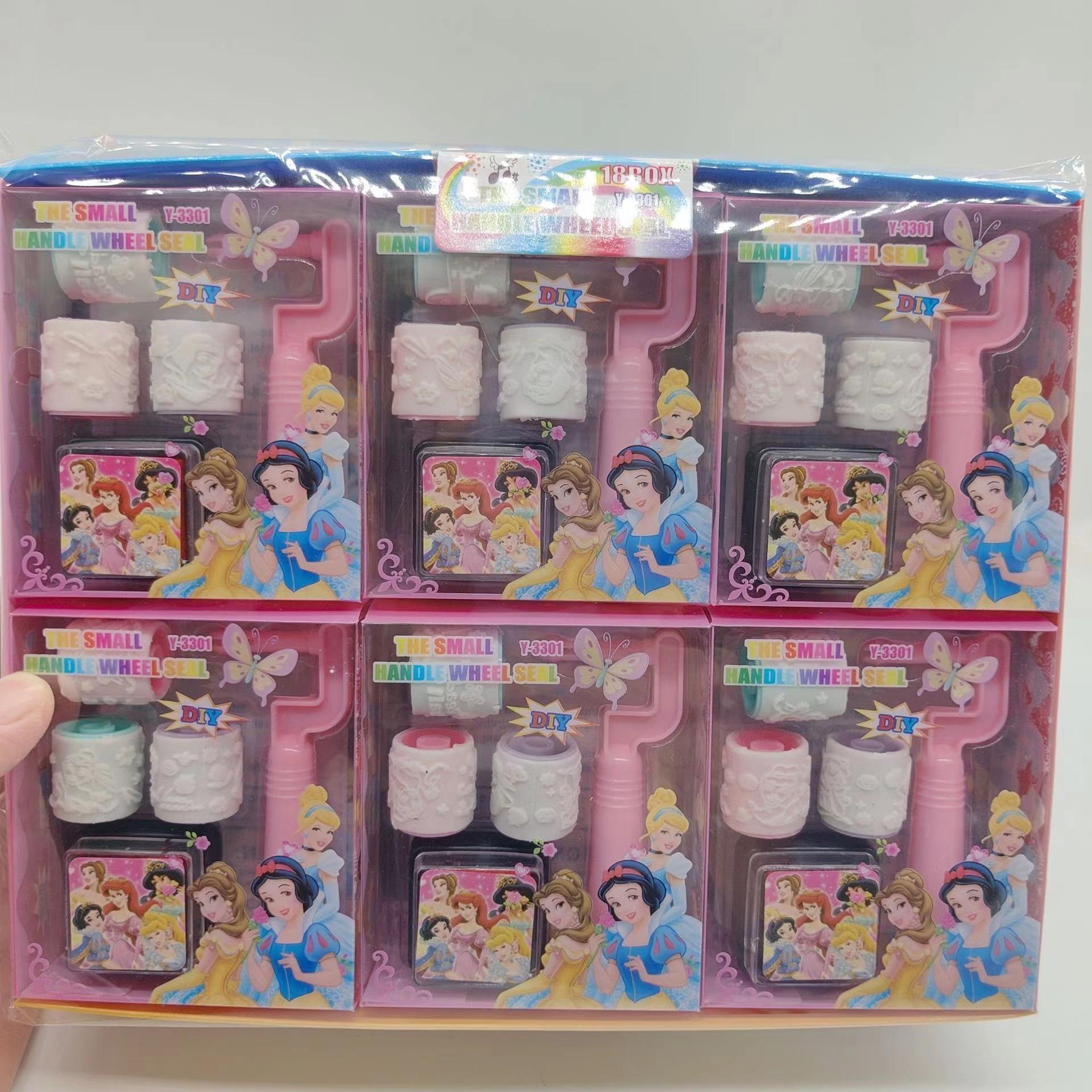 Pikachu Cartoon Roller Stamp Toy for Primary School Students