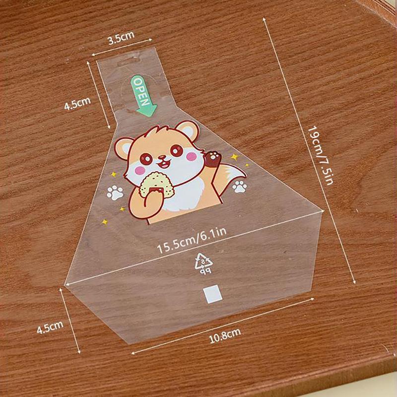 50/100 Stück schöne Cartoon-Dreieck-Reisbällchen-Verpackungsbeutel, Algen, Onigiri, Sushi, Bento, Herstellungsform, Bento-Zubehör, Sushi-Taschen