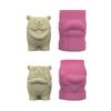 Practical Bear Flower Pots Sturdy Silicone Mold Cement Plaster Craft Supplies for Garden and Indoor Decoration