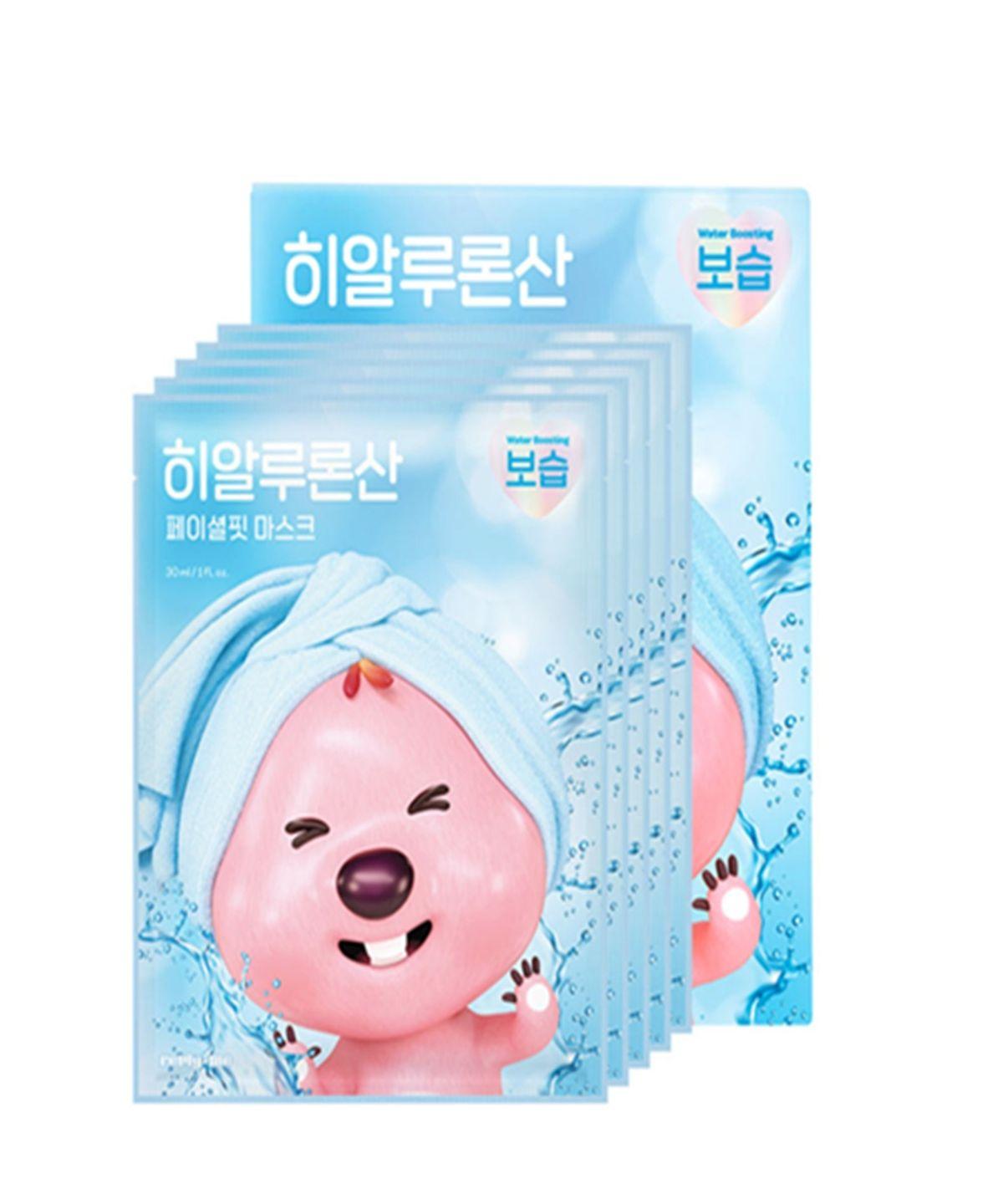 Reply Me x Janmang Luffy Hyaluronic Acid Facial Fit Moisturizing Mask Pack (5 Sheets)