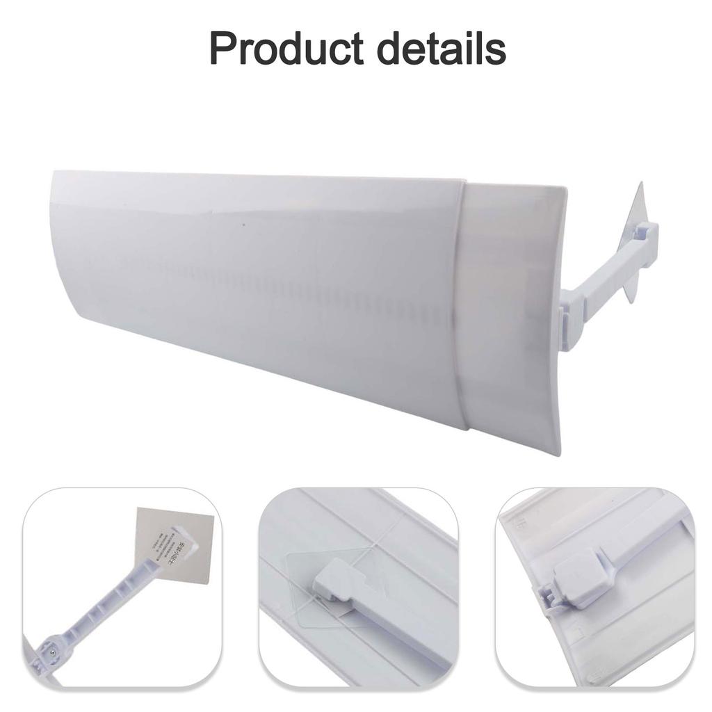 Anti-wind Baffle Exhaust Baffle PP+PVC Adjustable Air Conditioning Air Deflector Anti Direct Blow Windshield Practical