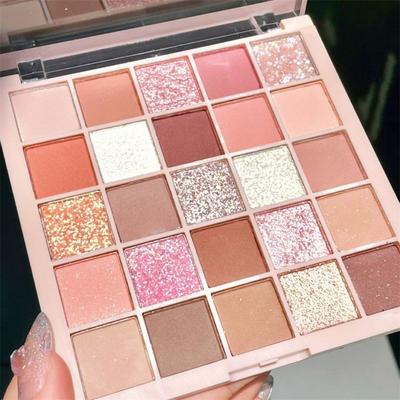 FUGU UP 25 παλέτα σκιών ματιών, παλέτα σκιών ζεστής απόχρωσης, ιριδίζουσα σκιά ματιών, αδιάβροχη σκιά ματιών, 1 τεμάχιο, 01