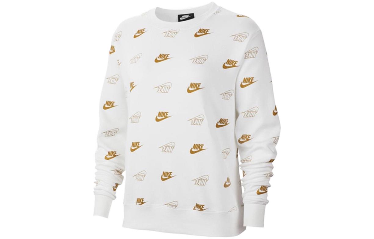 Nike Sweatshirts Women s White Crew Neck Moderate Regular BV4995-100 XXL