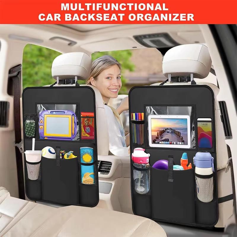 Car Seat Organizer, Oxford Cloth Backseat Storage Bag, Hanging Pouch, Multi-Pocket Car Organizer