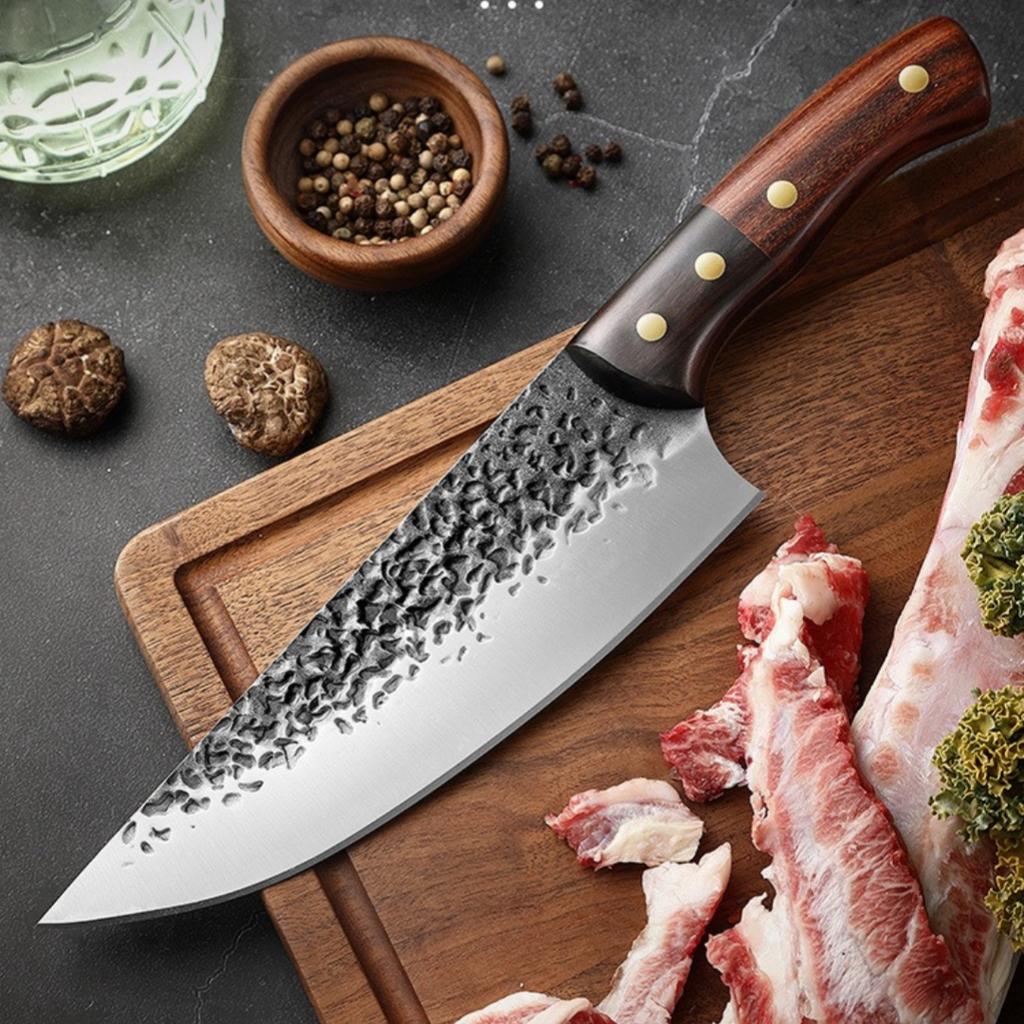 Carving Knife Chef Knife Stainless Steel Knife Two-Tone Wooden Handle Kitchen Knife Bbq Knife Handmade Professional Knife