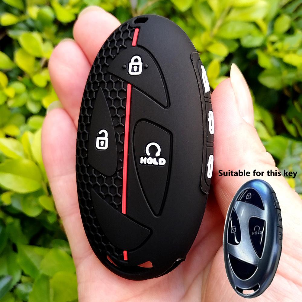 

5/6/7 Buttons Silicone Car Remote Key Case Cover For Hyundai Kona Ioniq Santa Fe Mx5 Tucson Stubhub Shell Fob Holder