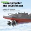 2.4G Rc Boat High-Speed Remote Control Ship Simulation Warship Model Mini Battleship Toys Children Model Toy for Boys Kids Gift