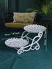 Nordic Dessert Rack Plastic Material Party Dessert Table Decoration Food Fruit Plate White Birthday Party Beautiful Cake Stand