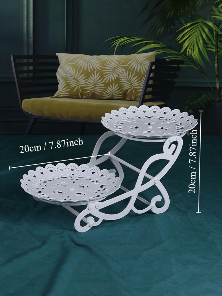 Nordic Dessert Rack Plastic Material Party Dessert Table Decoration Food Fruit Plate White Birthday Party Beautiful Cake Stand