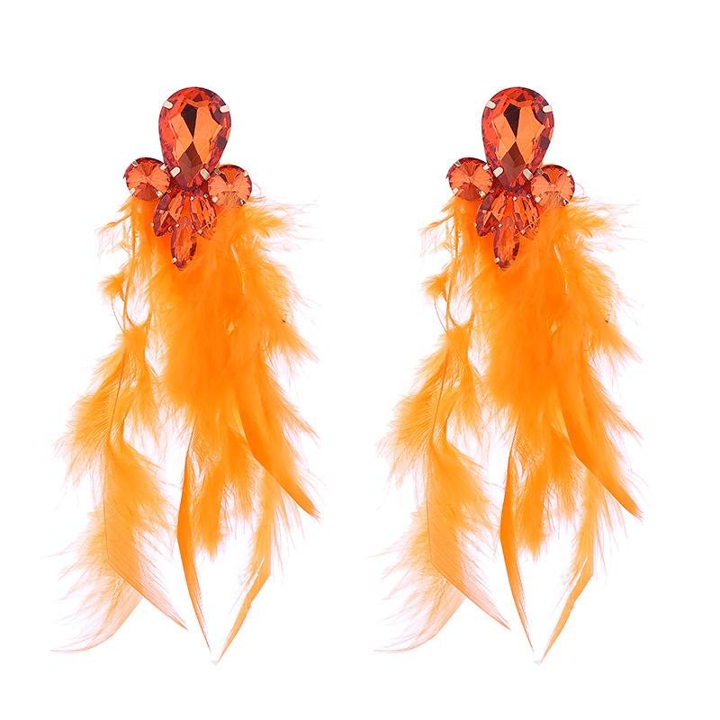 New Style Feather Long Earrings - Long and Elegant Ethereal Earrings with High-end and Unique Style. Ear Ornaments.