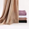 High Quality Lattice Cotton Hijab Pashmina Shawl With Tassel Light Weight Plain Scarf Hijab Muslim Women Shawl Big Size