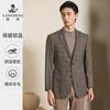 [Retro Plaid] Langdeng High-end Wool Suit Jacket Men's Design Sense Suit British Style Casual Single West