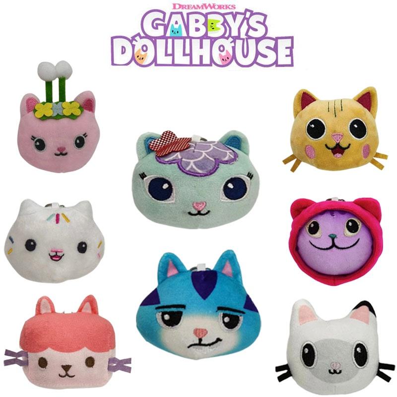 Dollhouse Gabbys 10cm Plush Pendant Key Chain Pp Cotton Decoration Backpack
