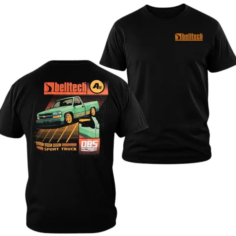 Belltech OBS Sport Truck T-shirt, 2 Sides Print Retro Chevy OBS Lowered Truck XXXL