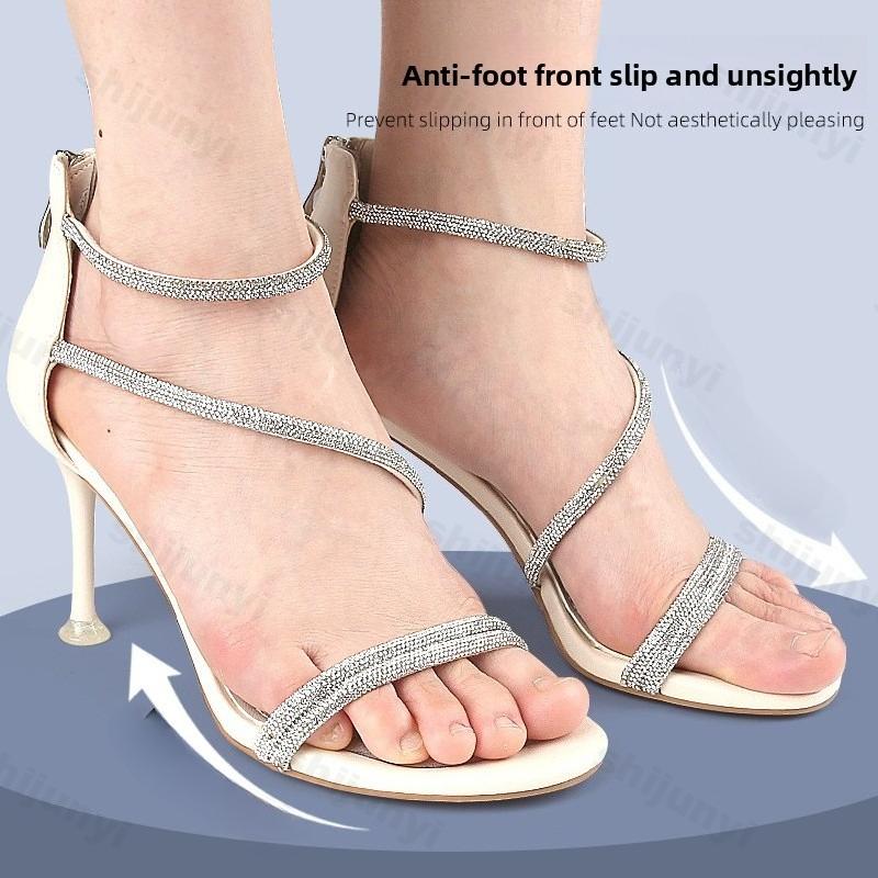 Fashion 1pair Soft Transparent Half Insoles Gel Women High Heel Forefoot Pads Pain Relief Reduce Shoes Size Foot Inserts Antislip Pads