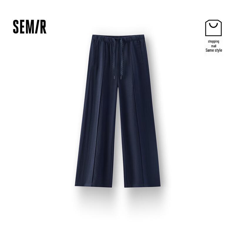 Semir Women s Summer Center Seam Wide-Leg Casual Pants L