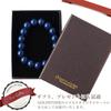 [GOLD STONE] Blue Beitou Stone Bracelet, 12mm, from Taiwan, Negative Ion Measured, Radium Blue Hokutolite, Inner Diameter: Approx. 16.5cm