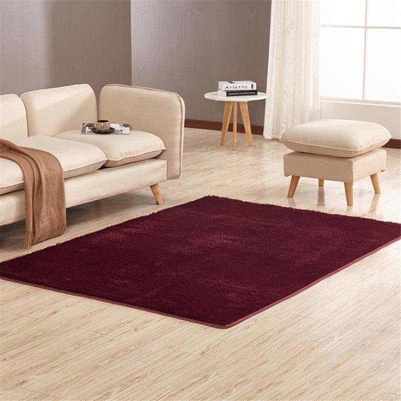 Luxuriously Fluffy Rugs With Antiskid Design For Cozy Living Room Elegance