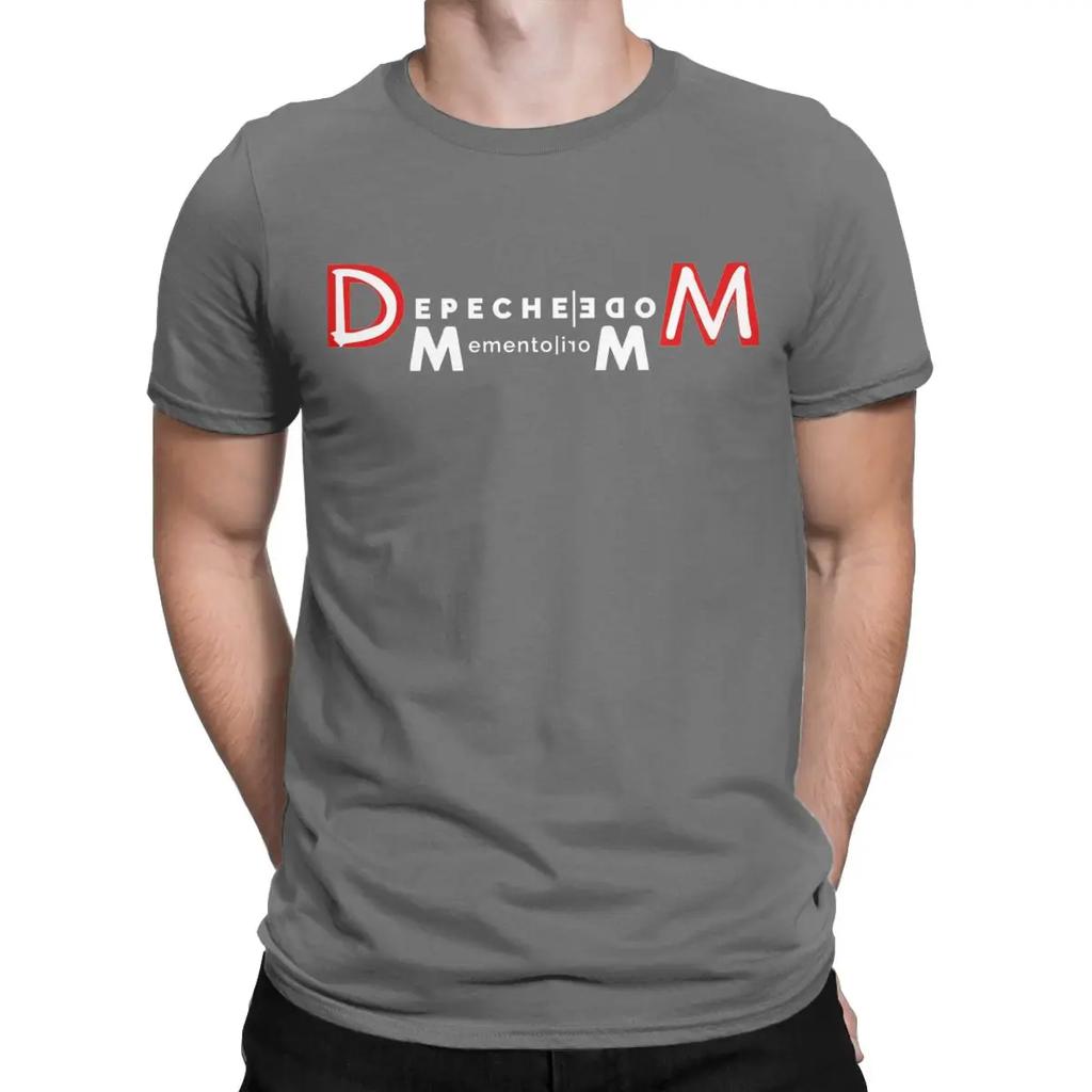Heren Memento Mori II Depeches Mode Band T-shirts 100% Katoen Kleding Grappige Korte Mouw Ronde Hals T-shirts Cadeau Idee T-shirts