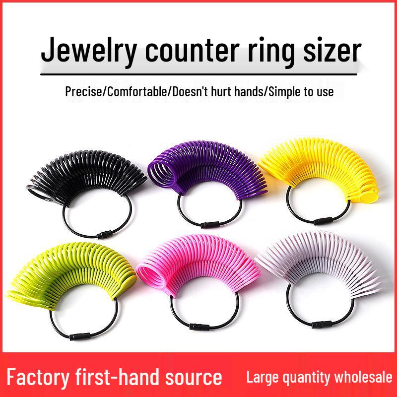 US Ring Sizer Tool - Plastic Finger Measurement for Ring Sizes
