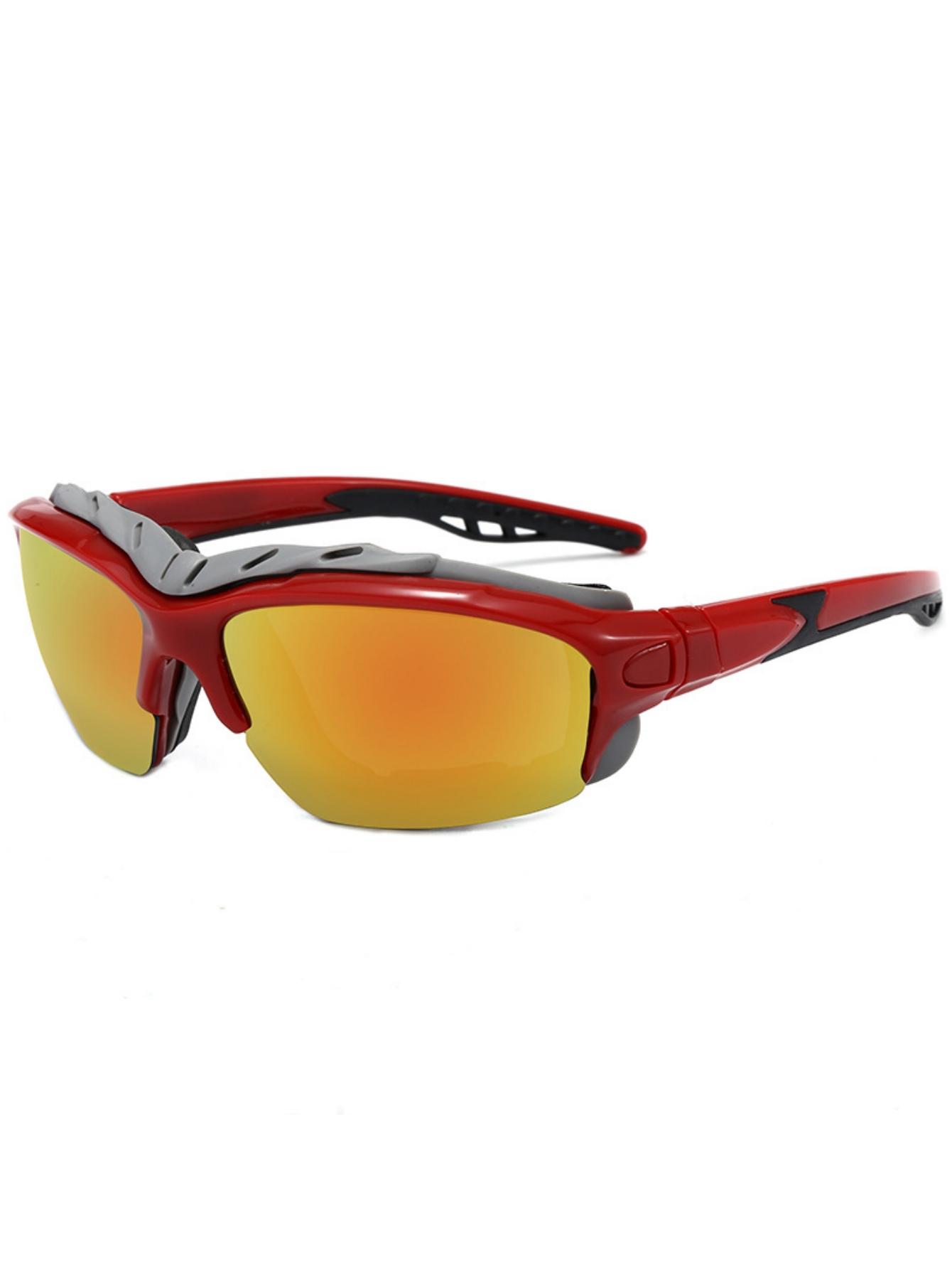 High Quality A pair of outdoor sunglasses outdoor sports glasses for men bicycle sunglasses riding glasses sponge glasses for wind protec