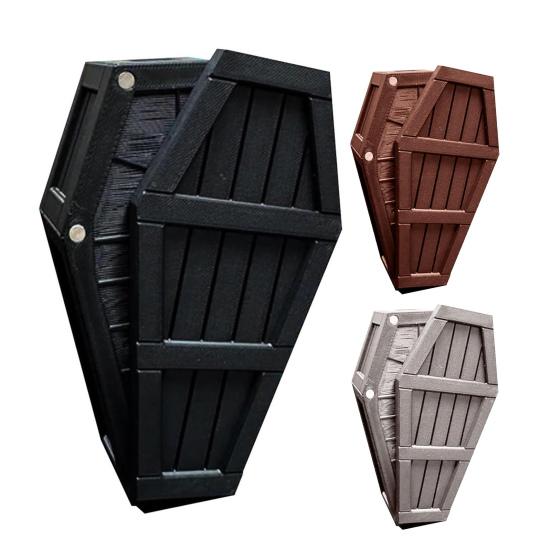 Halloween Countdown Casket Decoration 13 Days of Spooky Minis Gothic Halloween Advent Calendar Ornament with Miniature Figurines Holiday Party Gifts